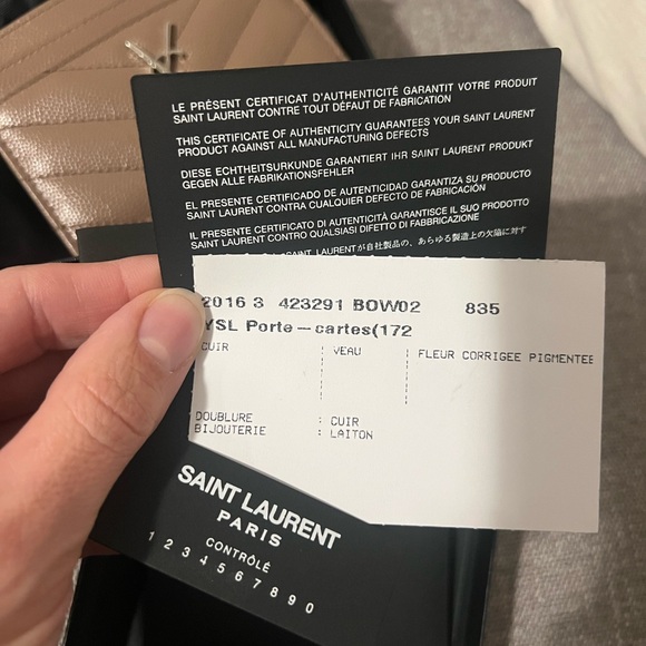 Classic YSL card case - Picture 9 of 9